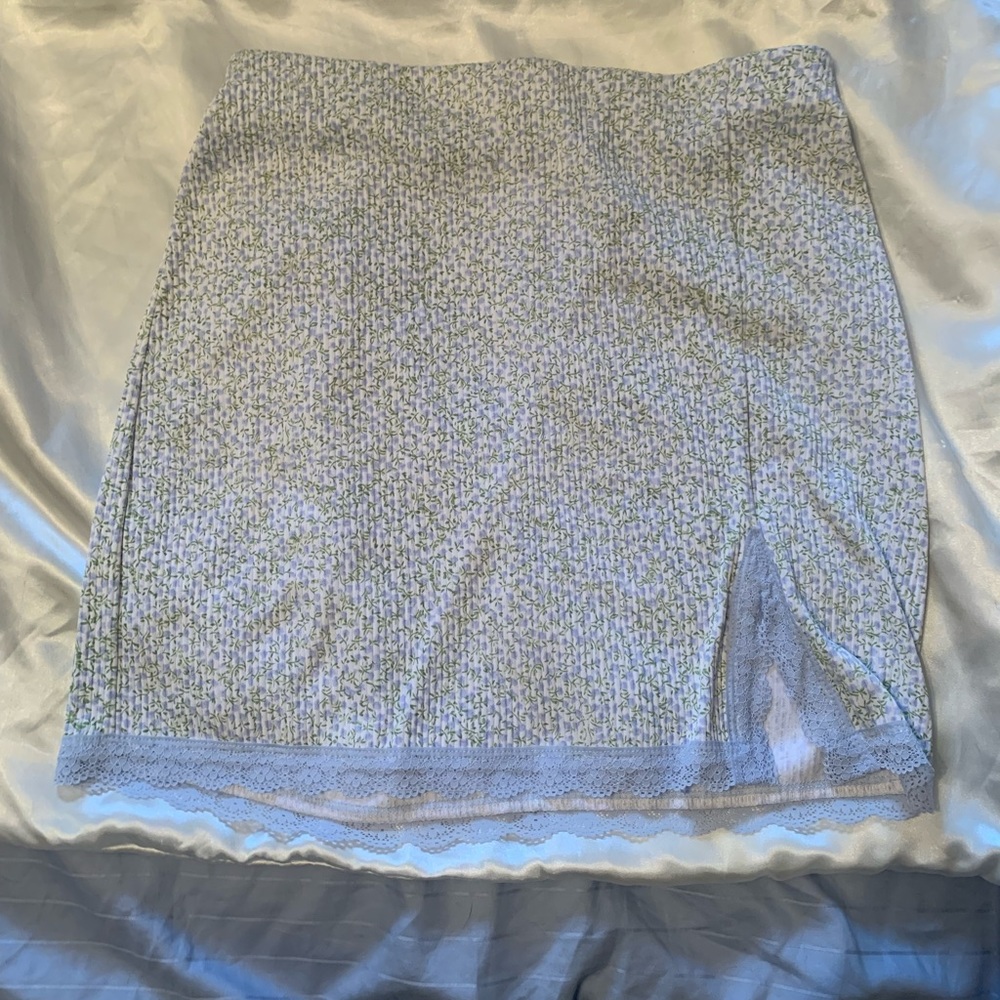 Side slit mini skirt